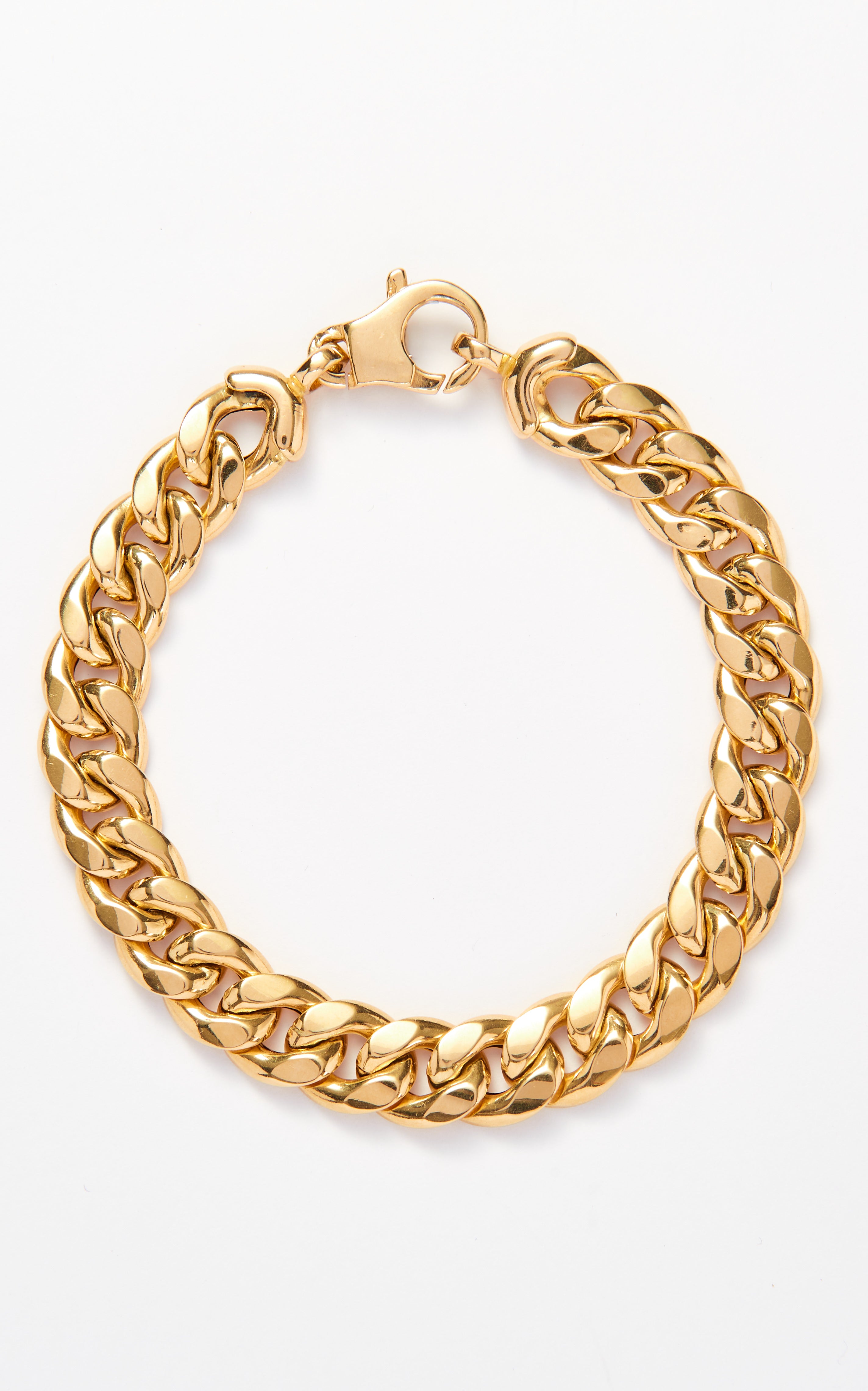 18ct gold curb bracelet