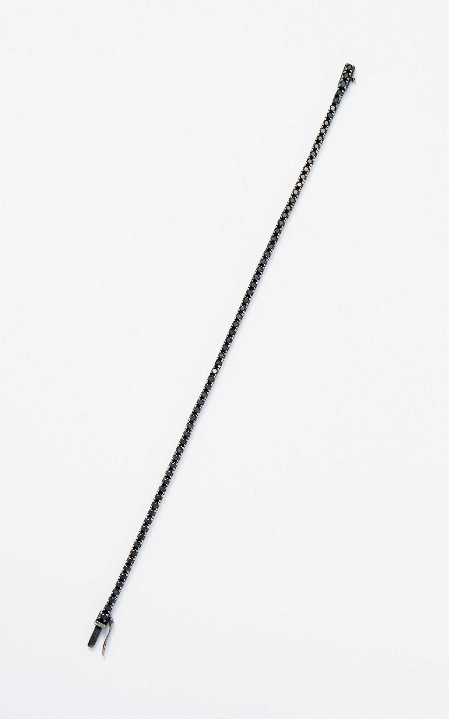 Black diamond tennis bracelet
