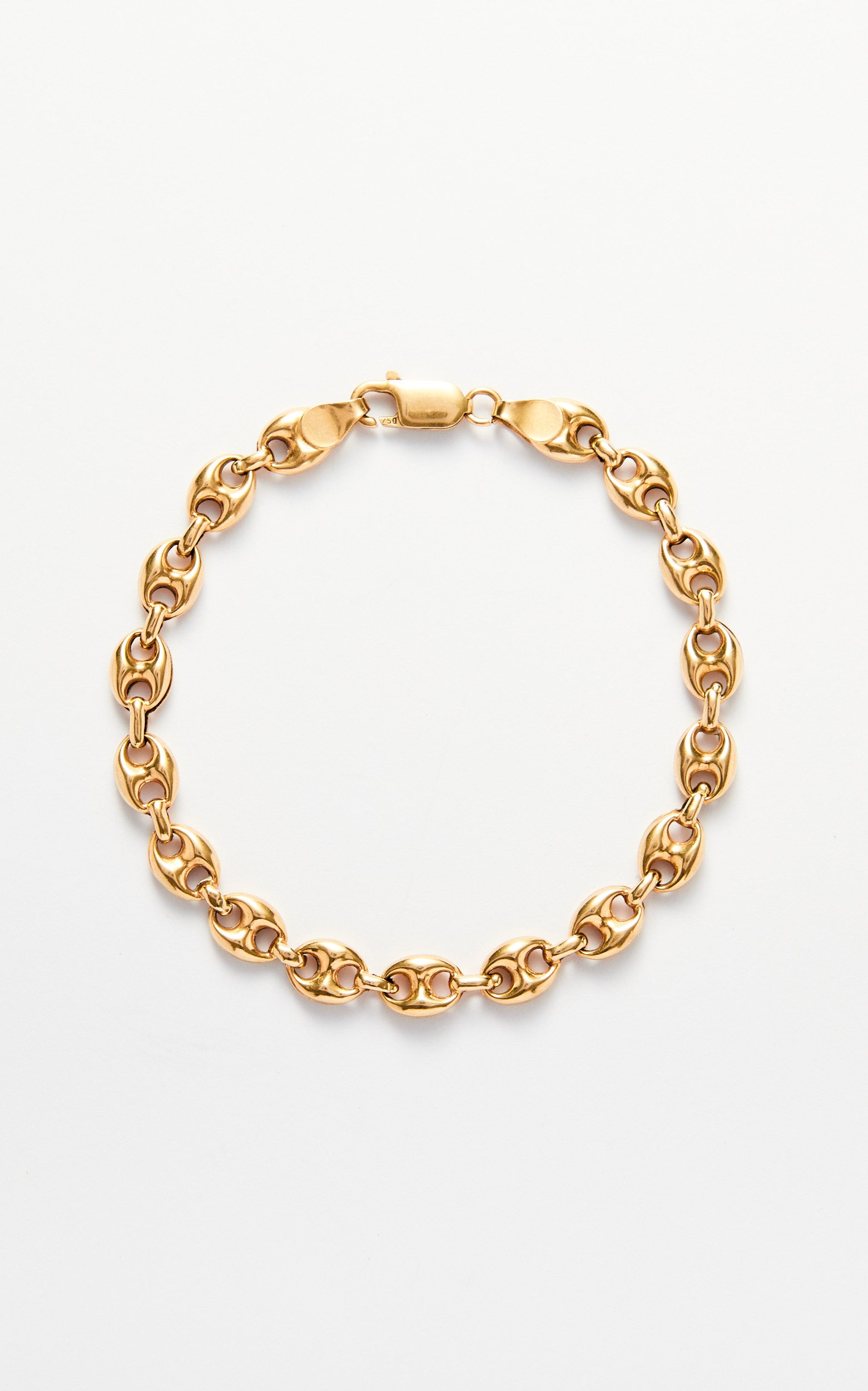 Vintage 18ct Gold Mariner Link Bracelet