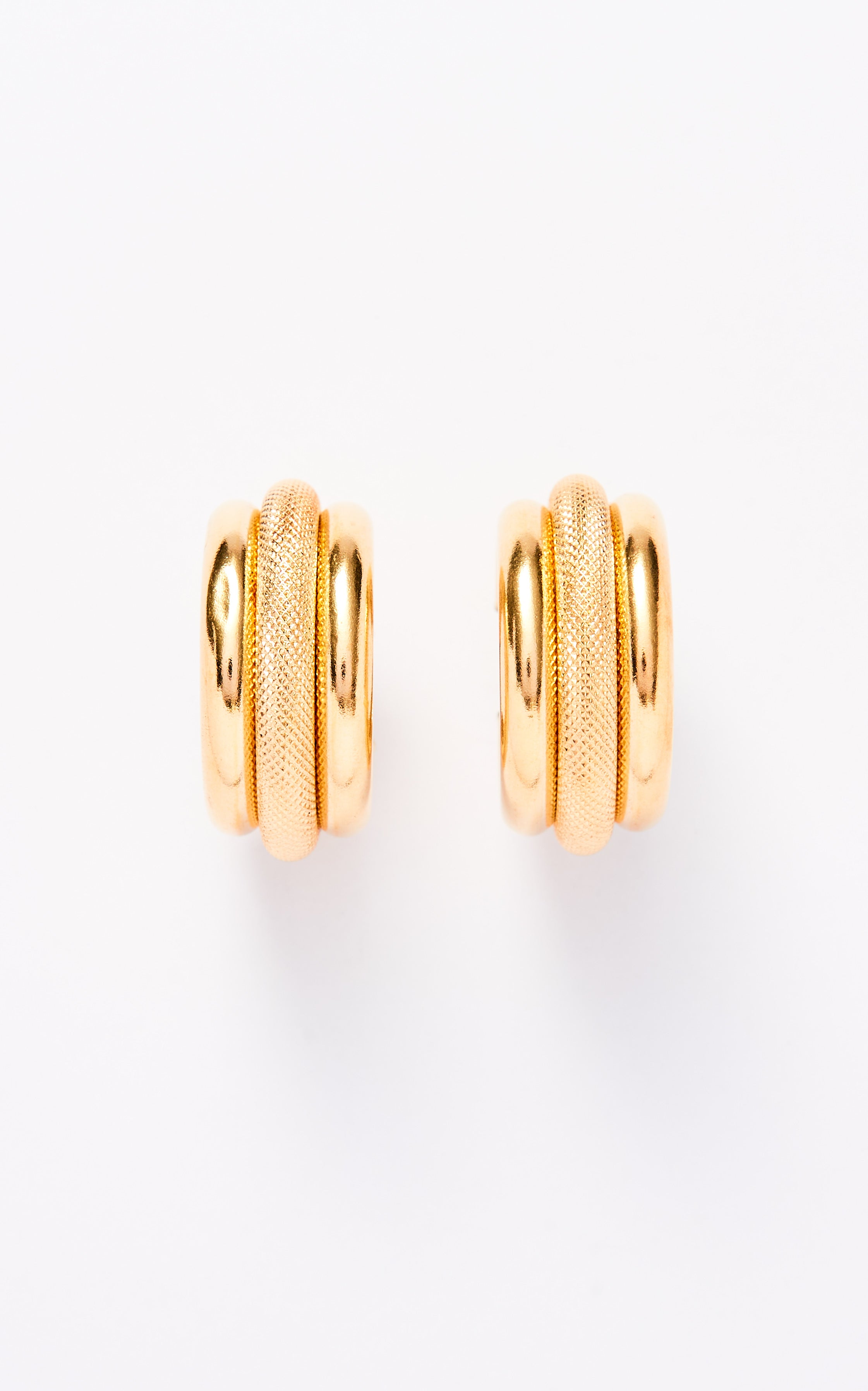 Vintage 18ct Gold Triple Hoop