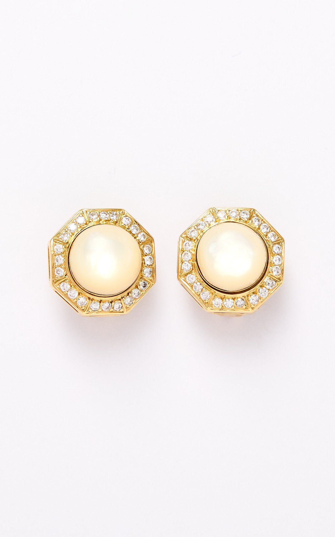 18ct gold & diamond transformable earrings
