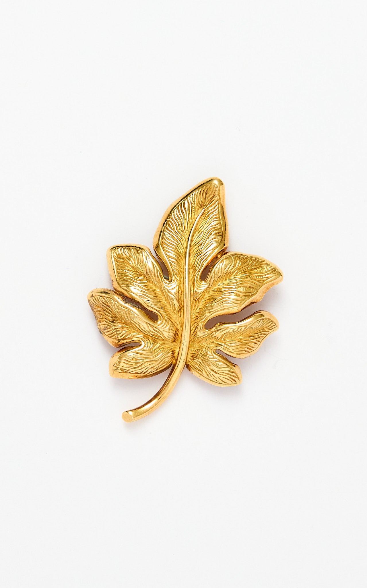Tiffany & Co 18ct gold leaf brooch