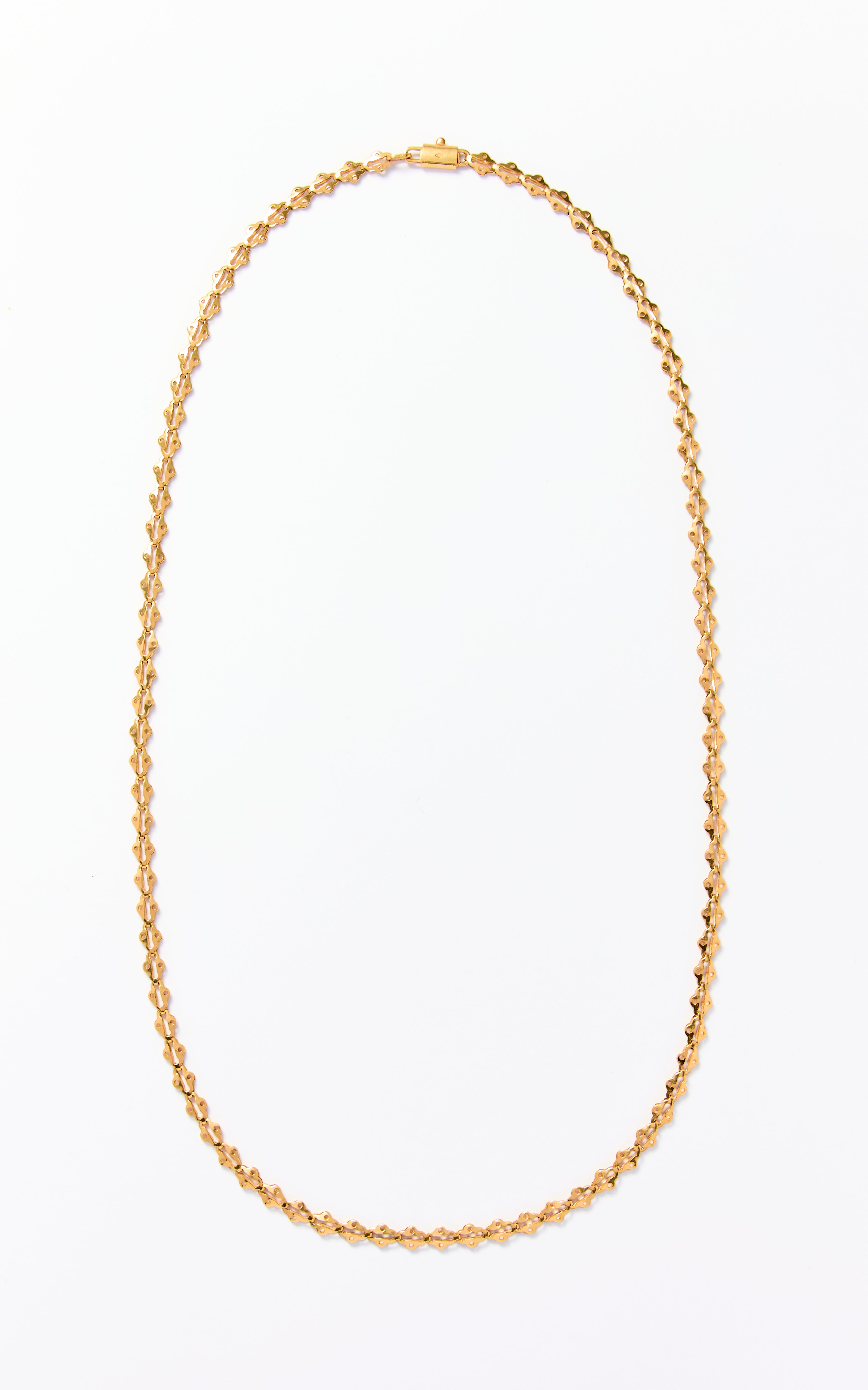 Vintage 18ct Gold Italian fancy link necklace