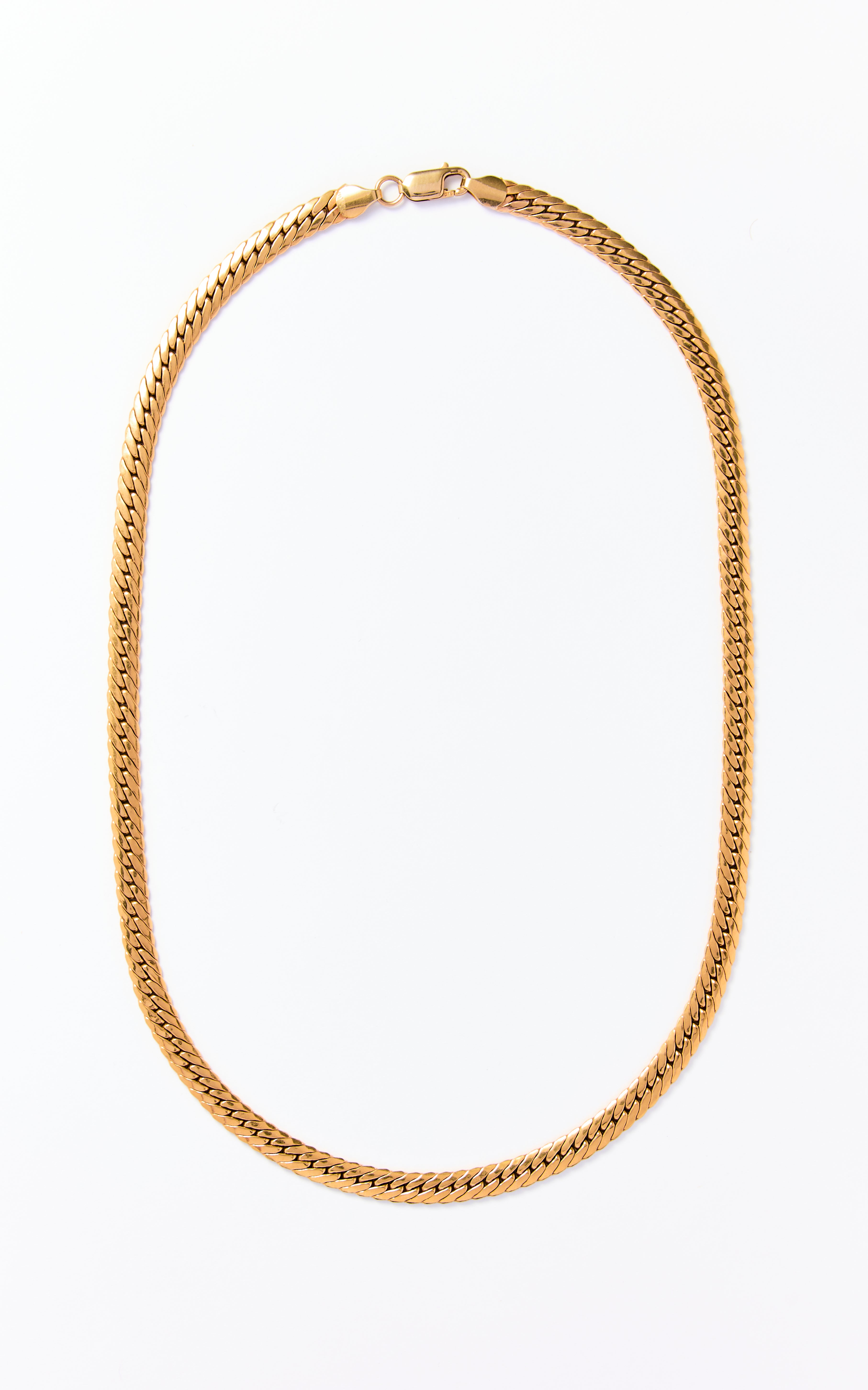 Vintage 9ct gold Italian Herringbone Necklace