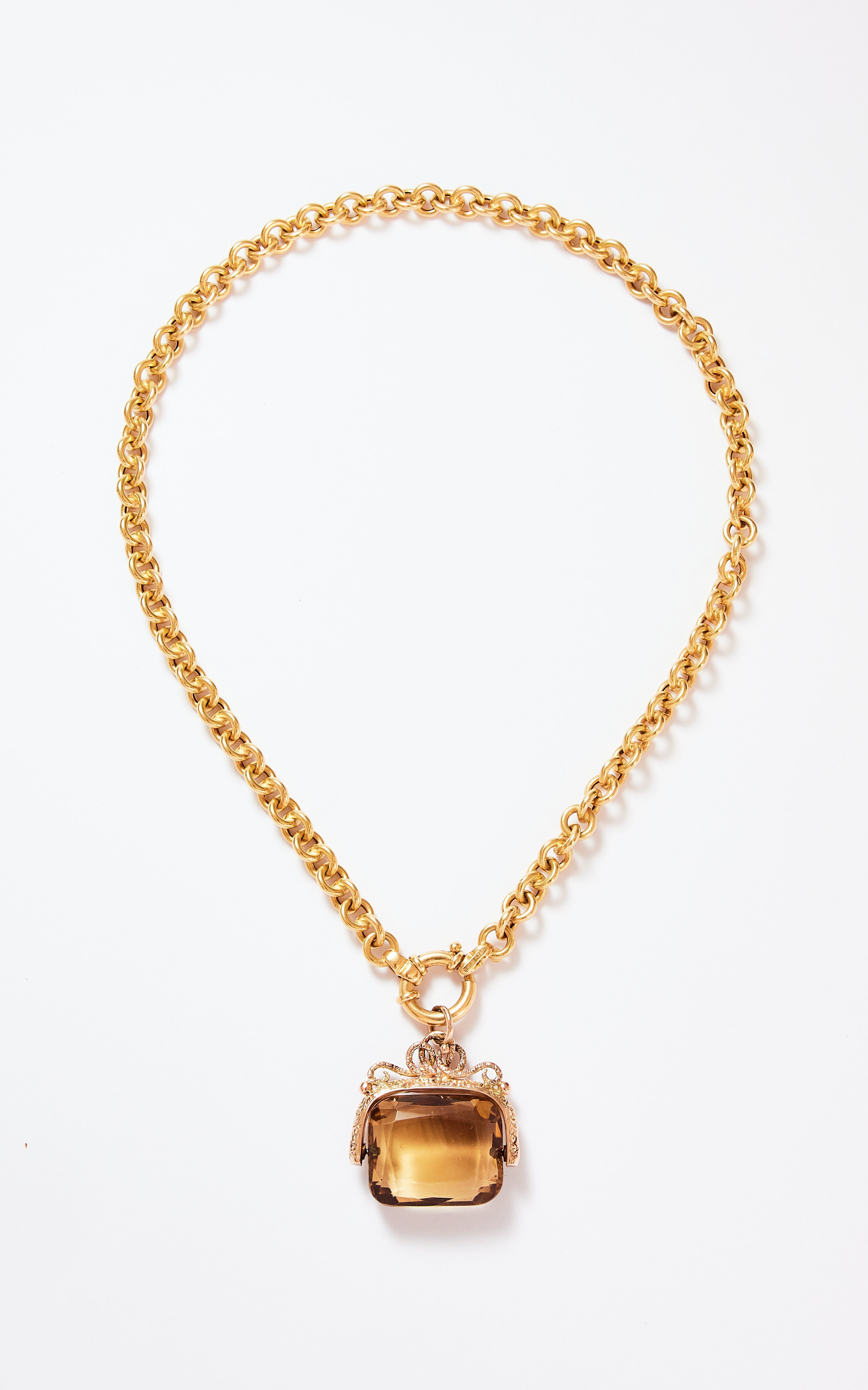 Vintage 18ct gold round linked chain