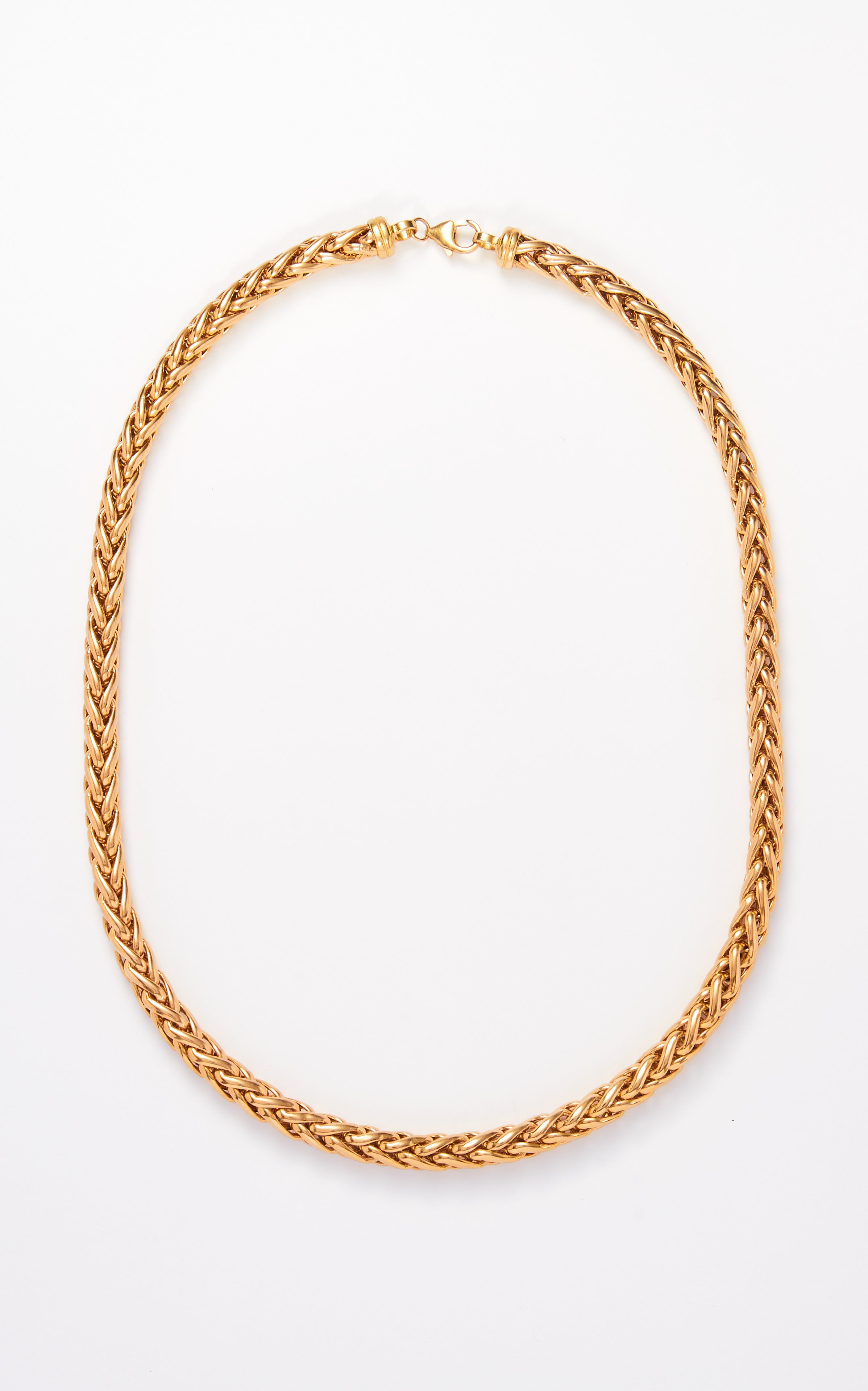 Vintage 9ct Gold Italian Wheat Link Chain