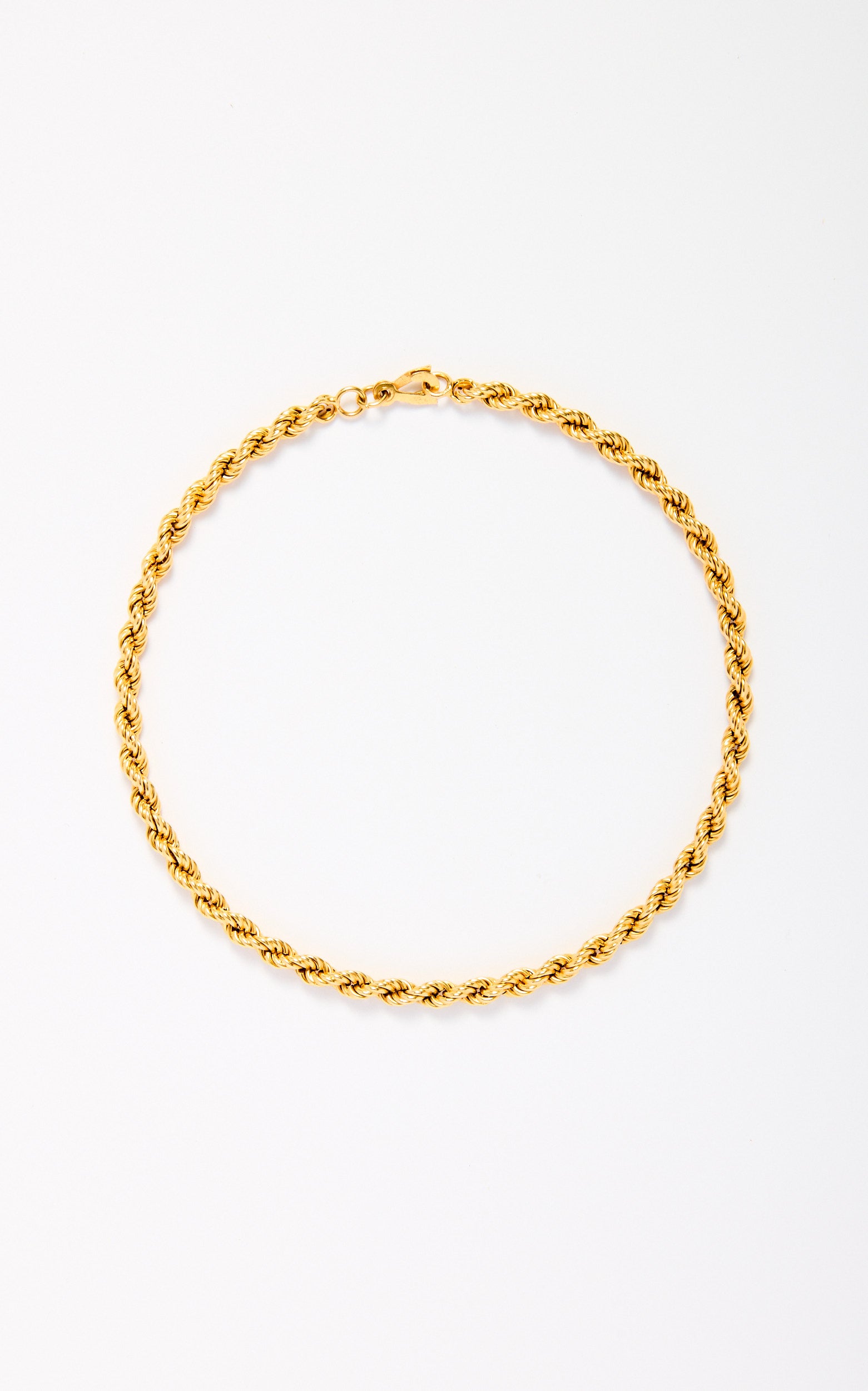 Vintage 18ct Gold Rope Bracelet Necklace