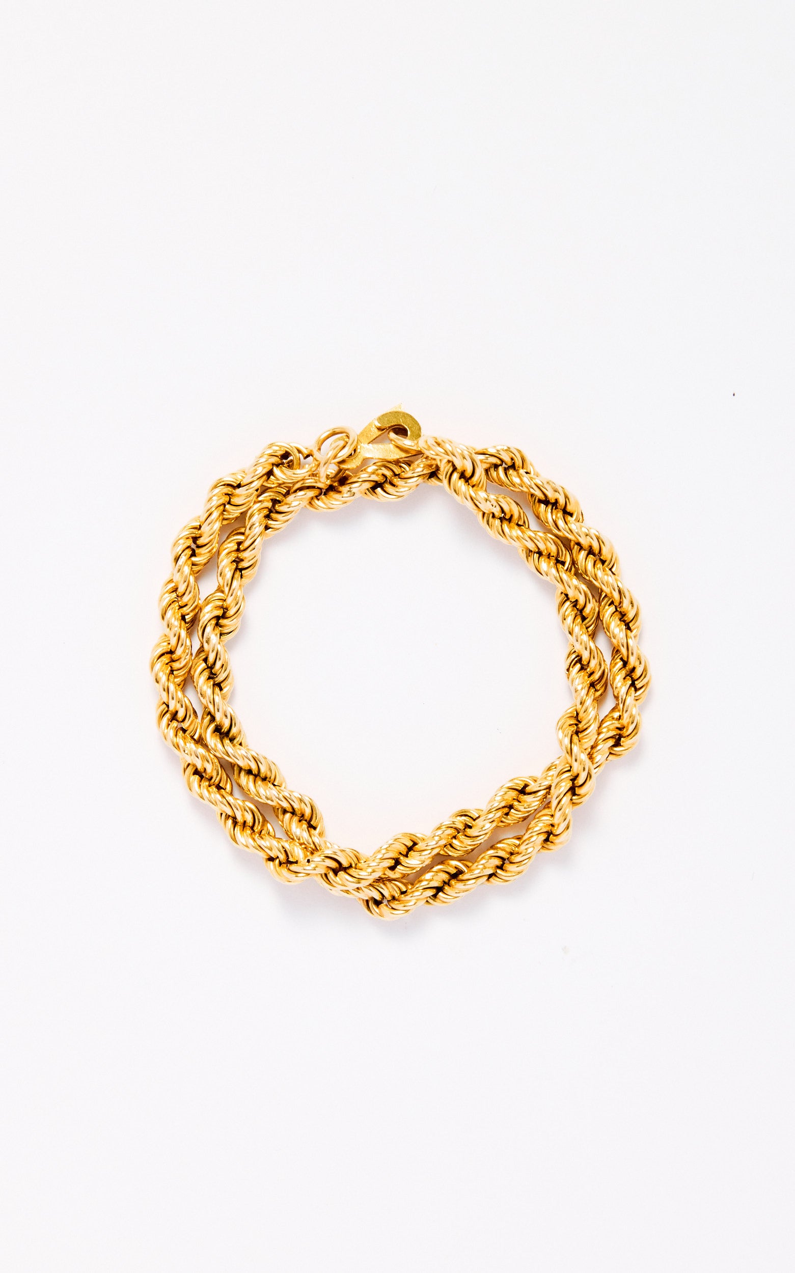 Vintage 18ct Gold Rope Bracelet Necklace