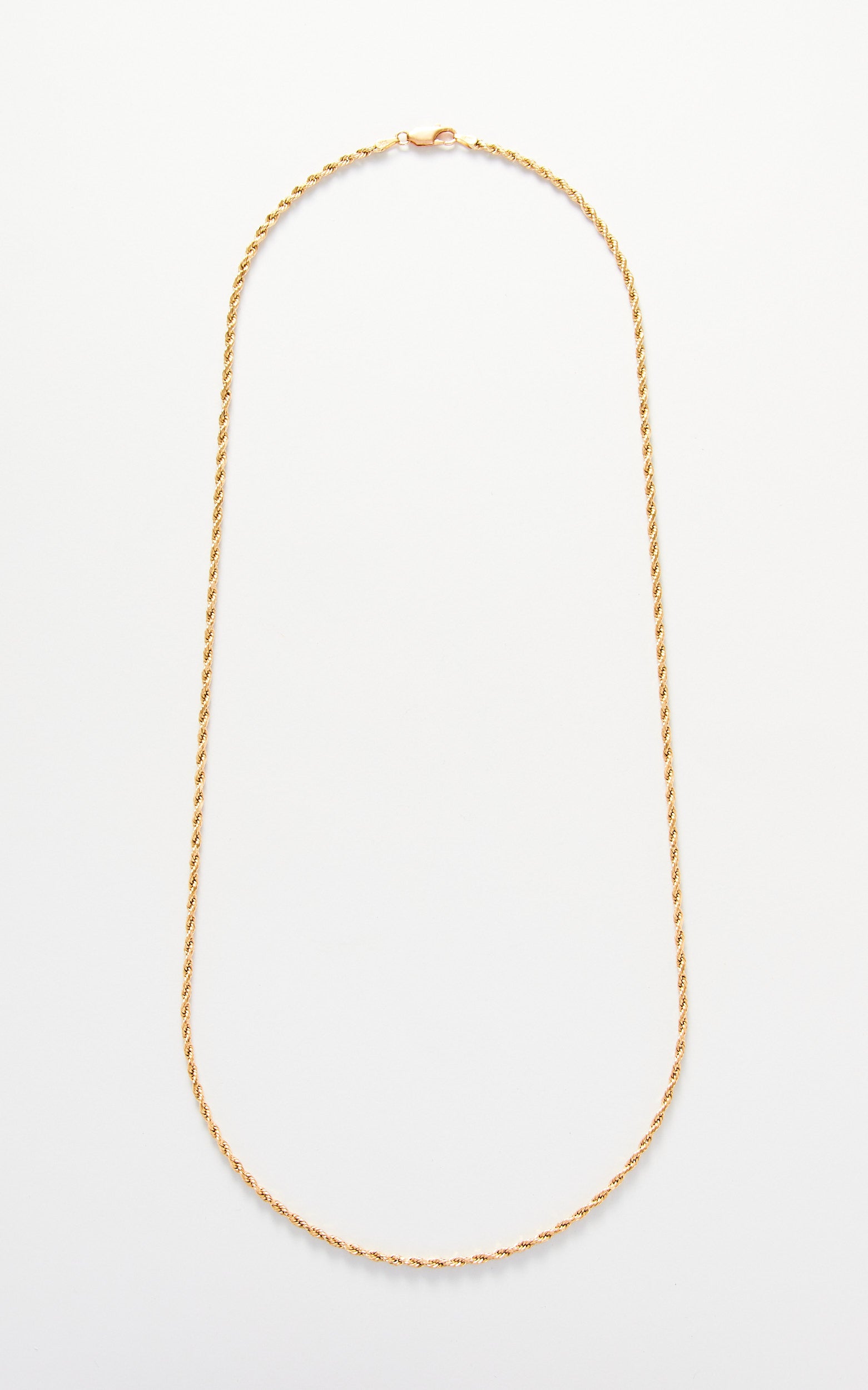 Vintage 14ct Gold Rope Chain Necklace