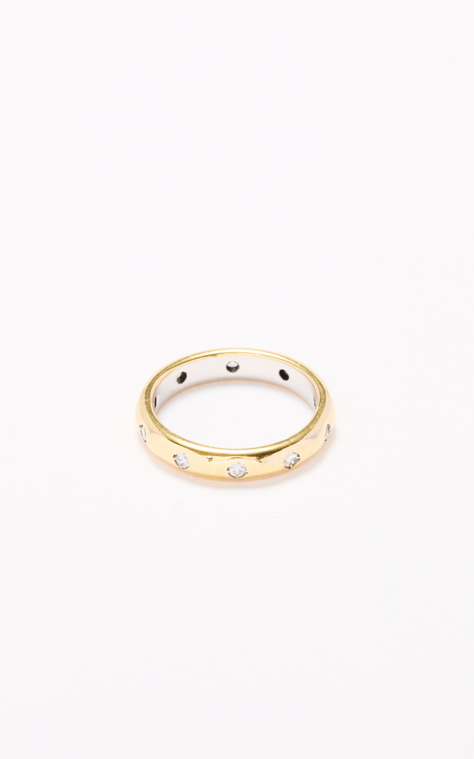 Vintage 18ct Gold and Diamond Stacking Ring