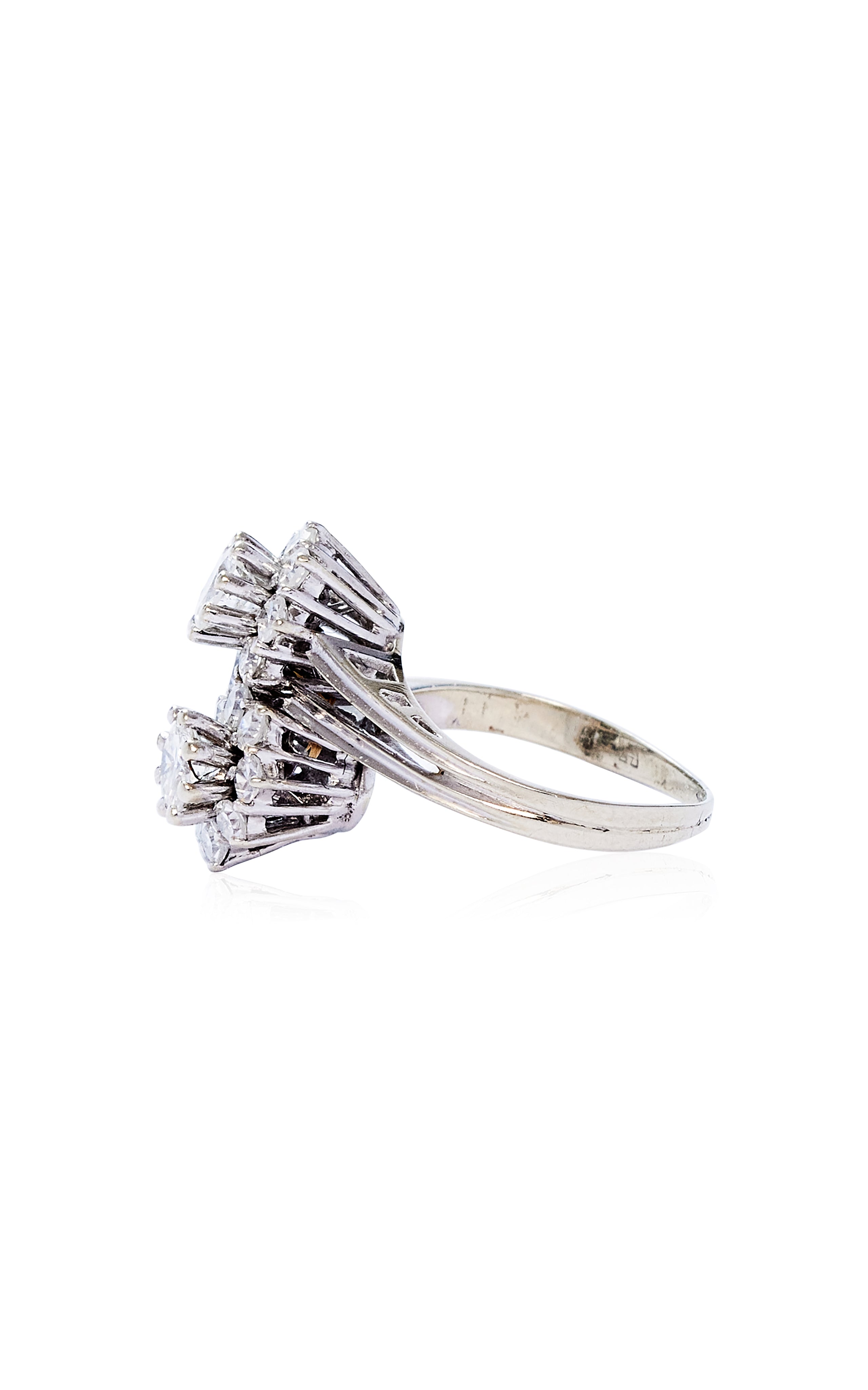 Art Deco 18ct Gold & Diamond Toi Et Moi Ring