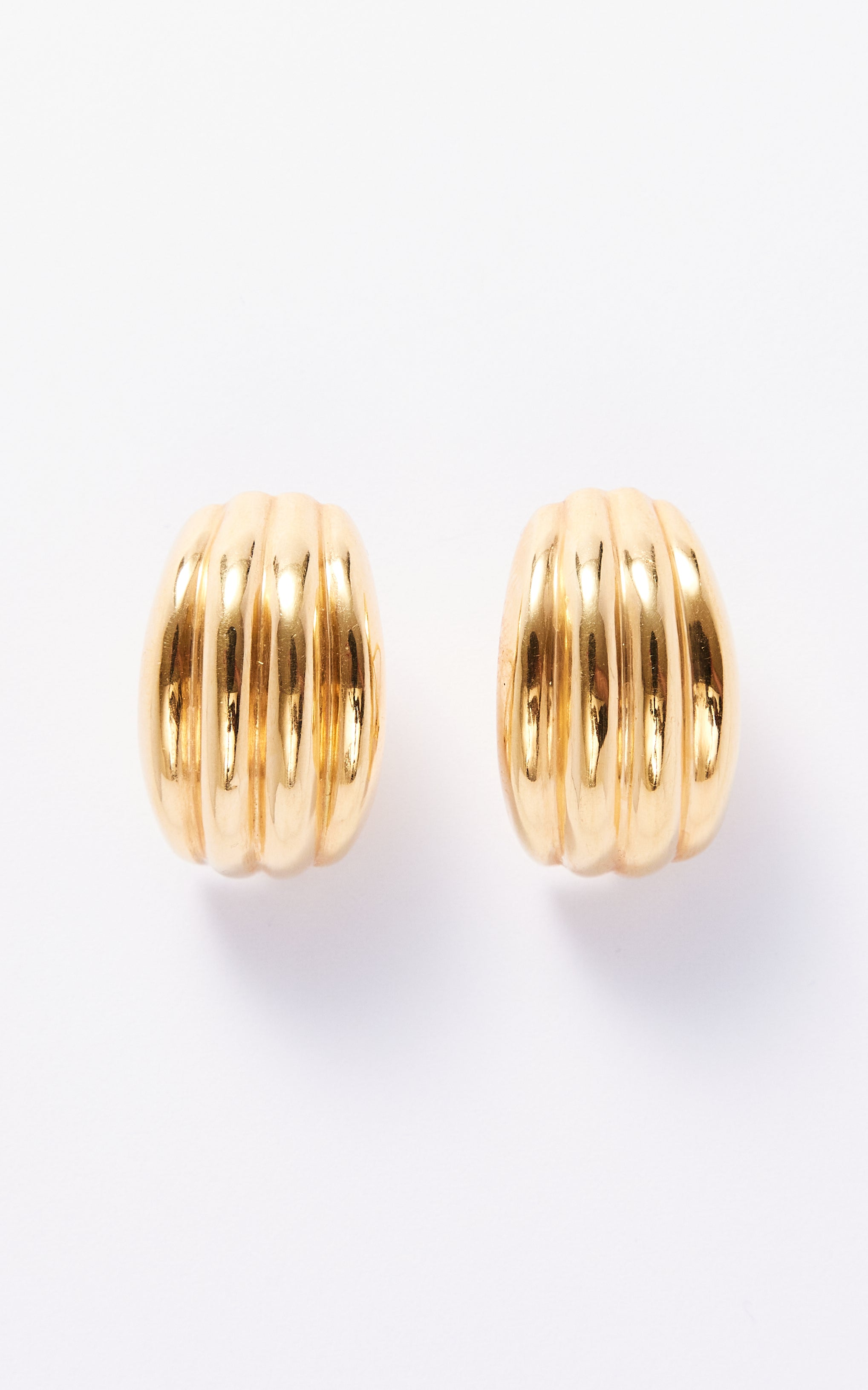 Vintage 18ct Gold Strand Earrings