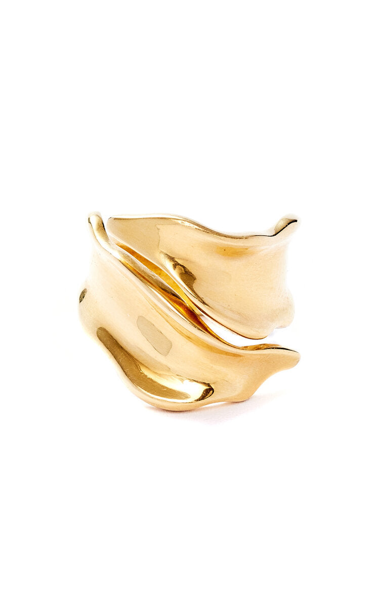 Vintage 18ct Gold Wave Ring