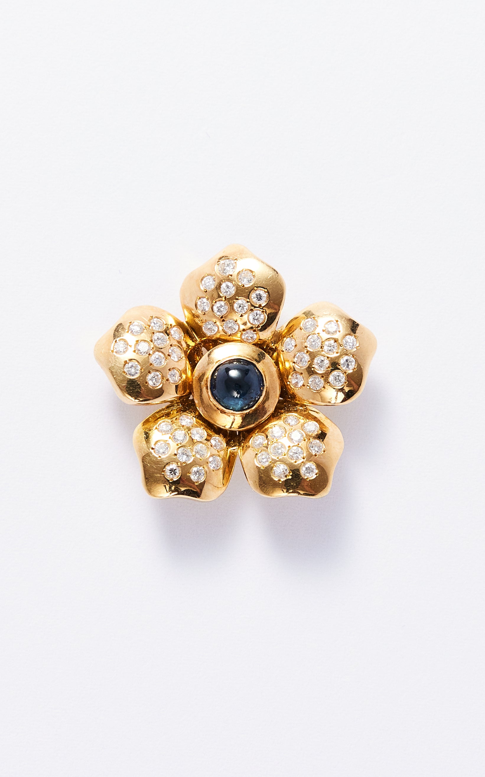 Vintage 18ct Sapphire & Diamond Pendant
