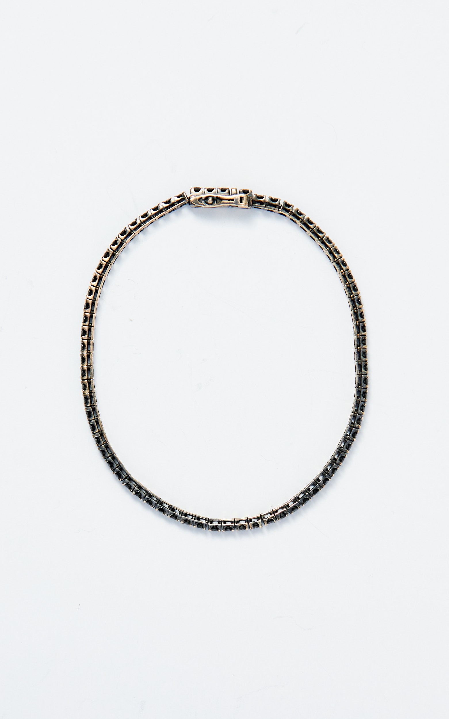Black diamond tennis bracelet