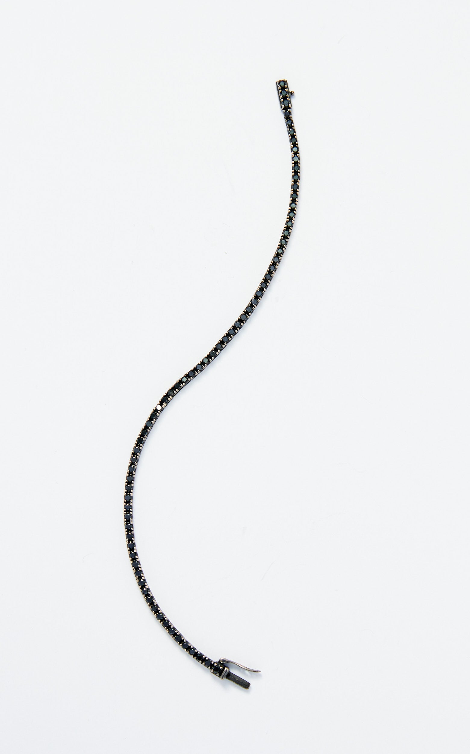 Black diamond tennis bracelet