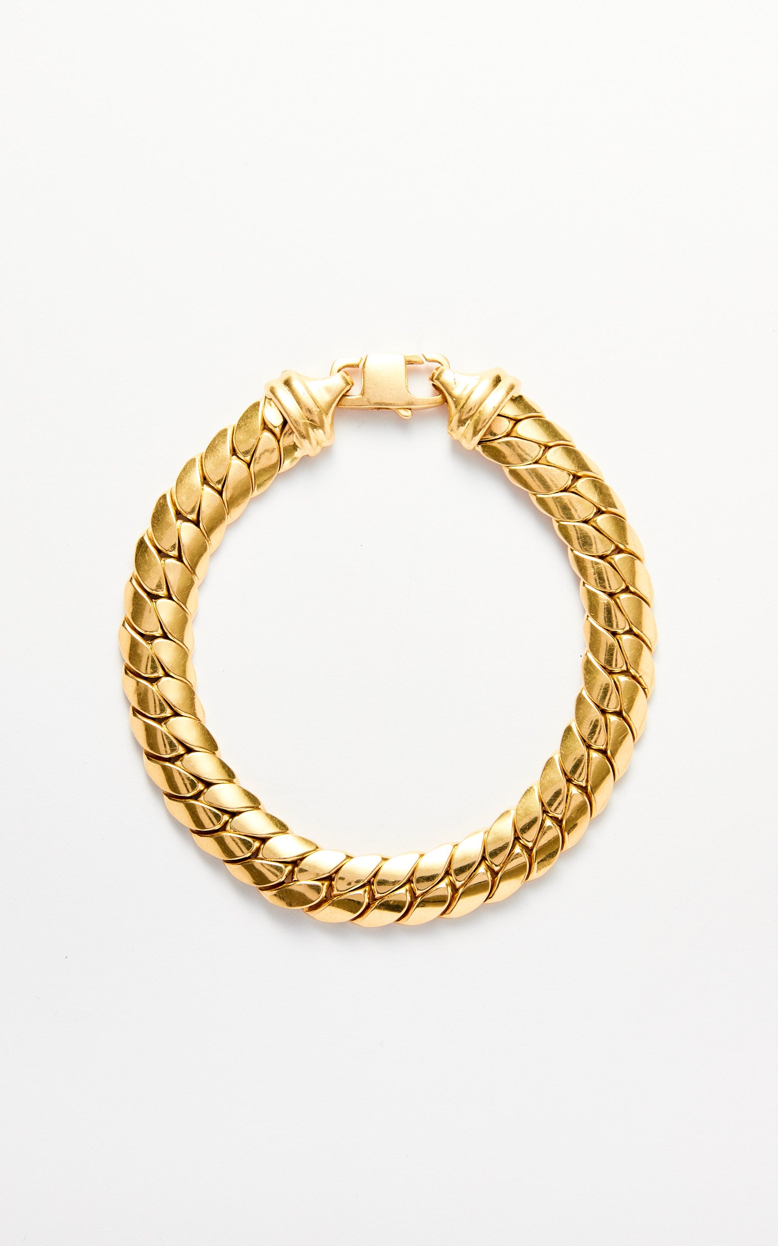 Vintage 18ct Gold Italian Curb Bracelet