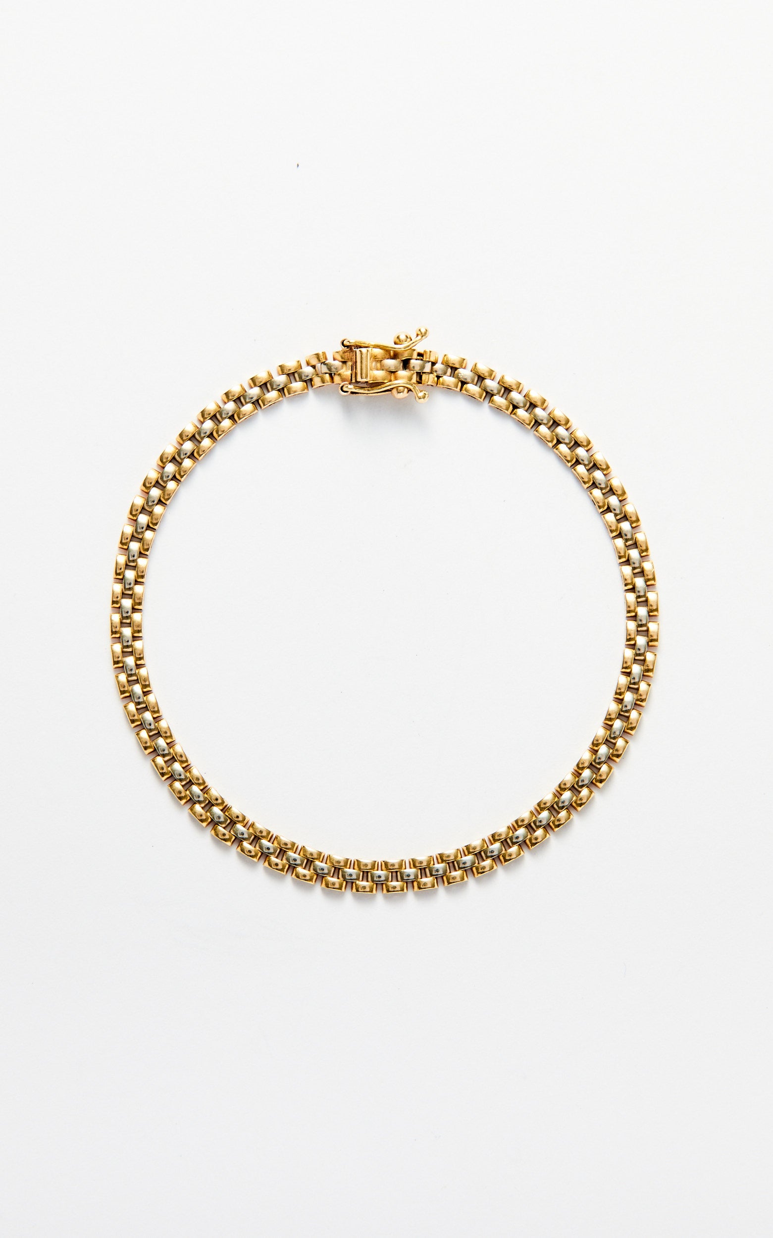 Vintage 18ct Gold Panther Link Bracelet