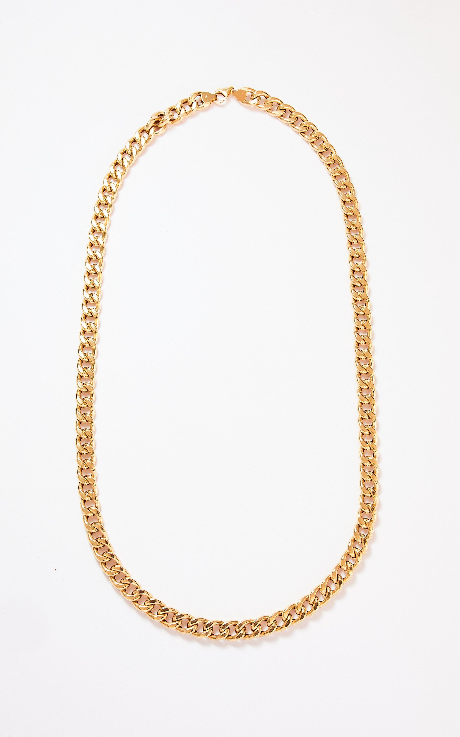 Vintage 18ct gold hollow curb chain