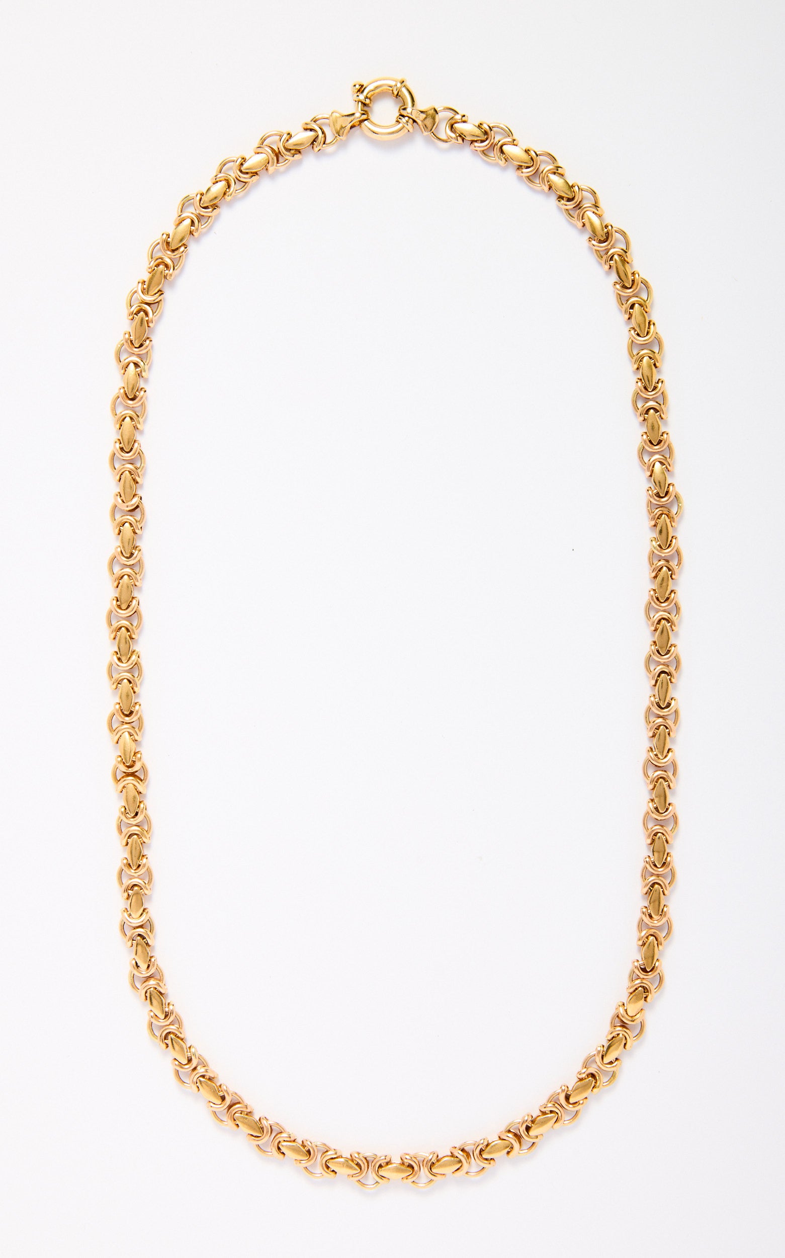 Vintage 9ct Gold Byzantine Necklace