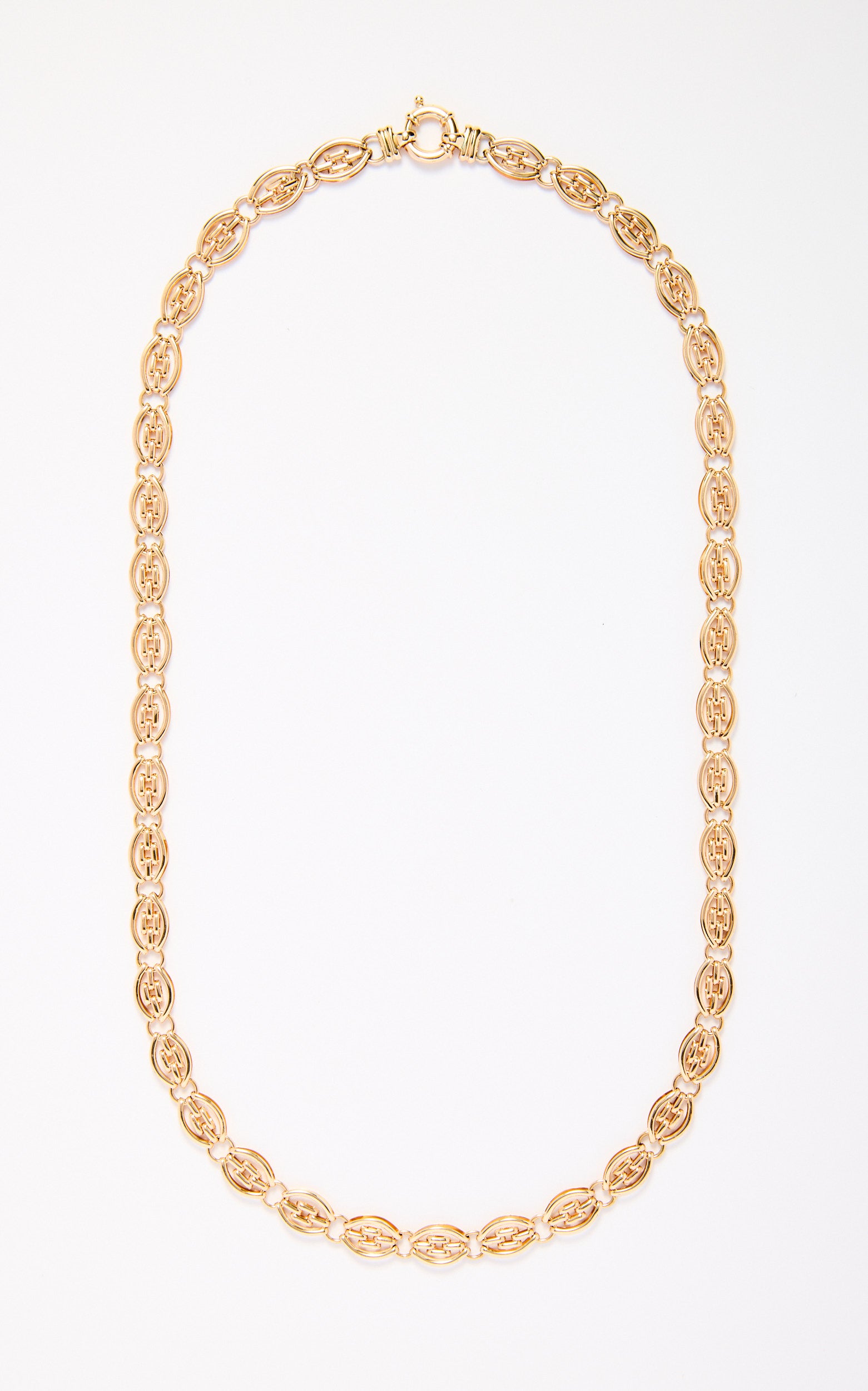 Vintage 9ct Gold Ornate Necklace