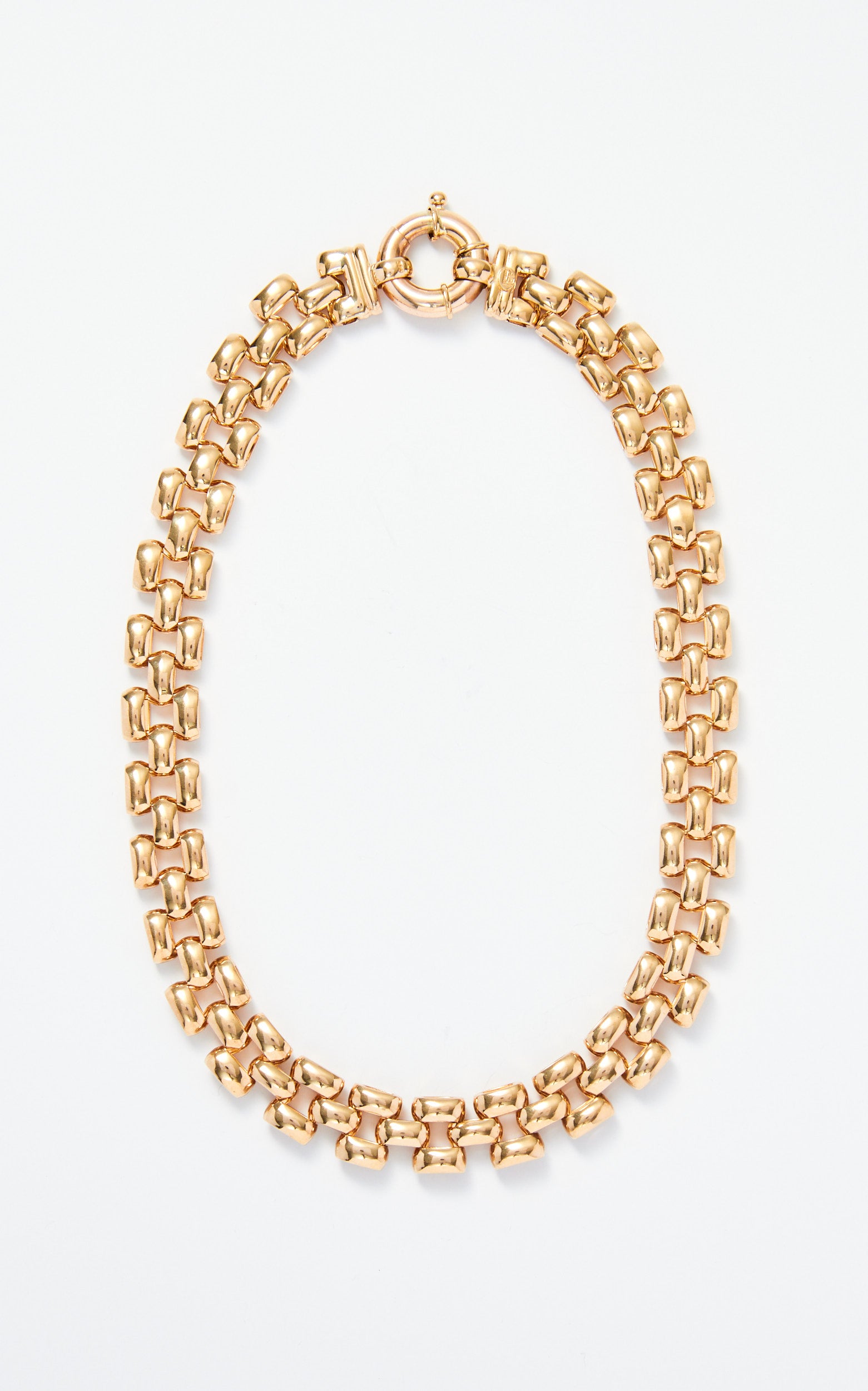 Vintage 9ct Gold Panther Link Collar