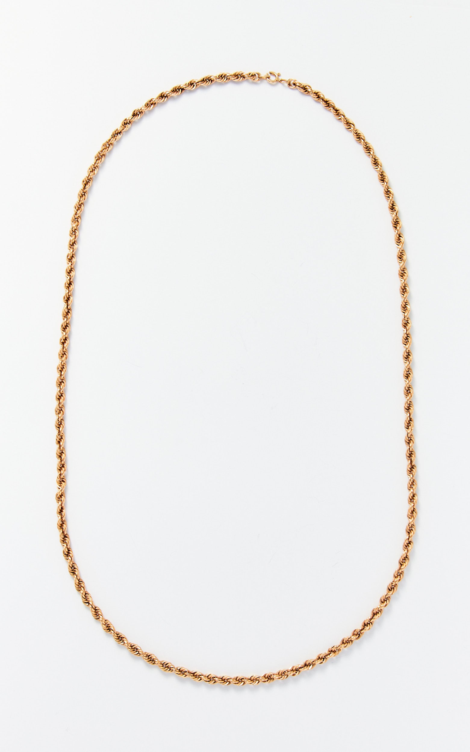 Vintage 18ct gold rope chain