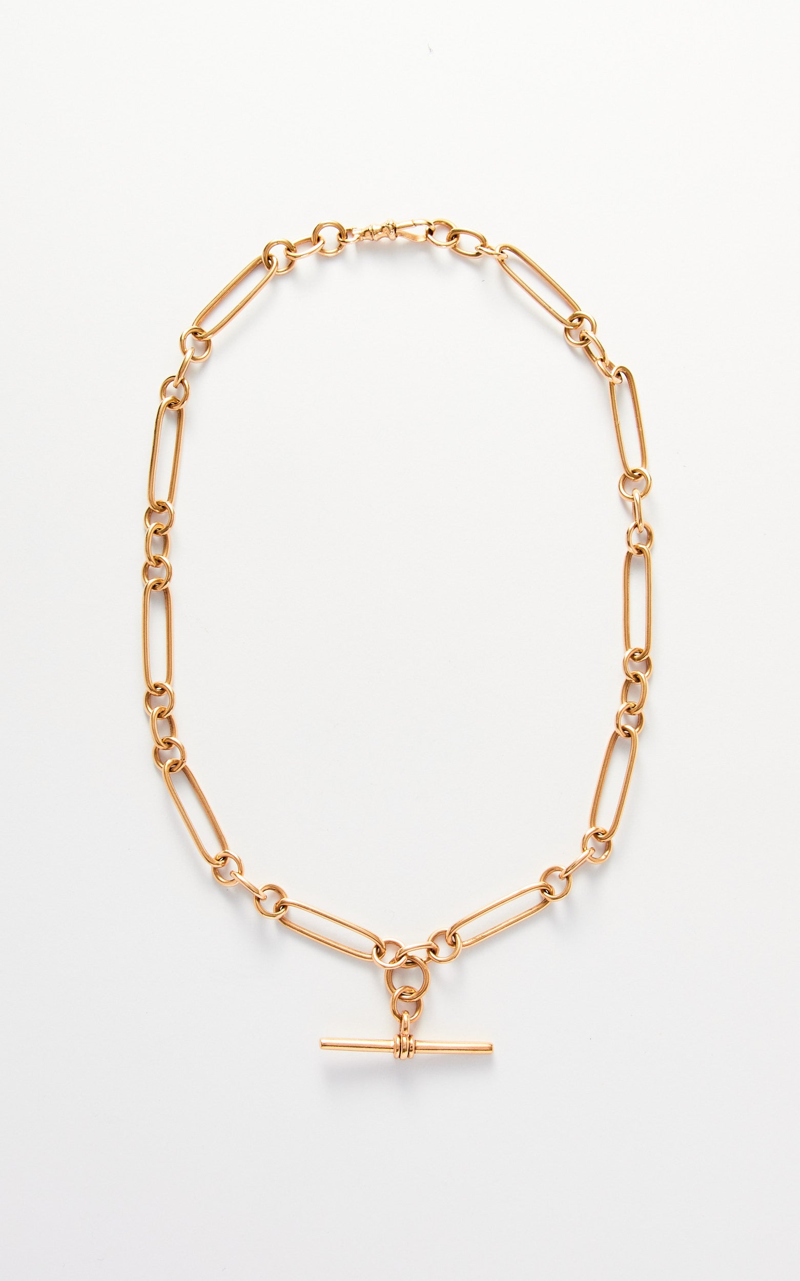 Vintage 9ct Gold Paperlink Albert Chain