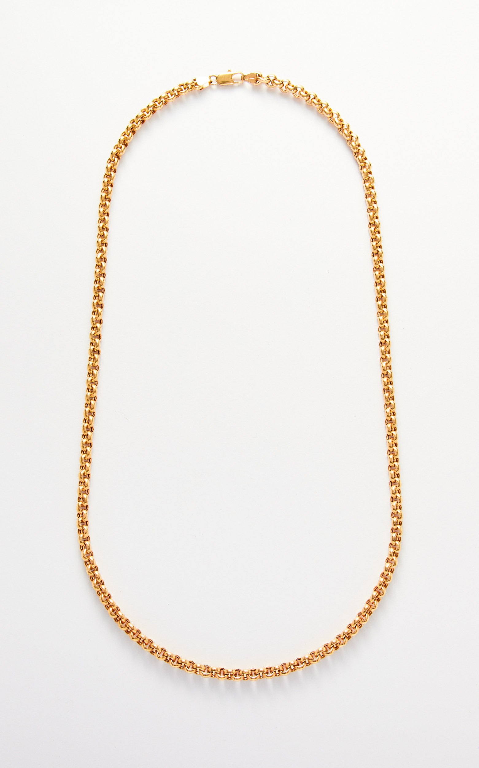 Vintage 9ct Gold Belcher Link Necklace