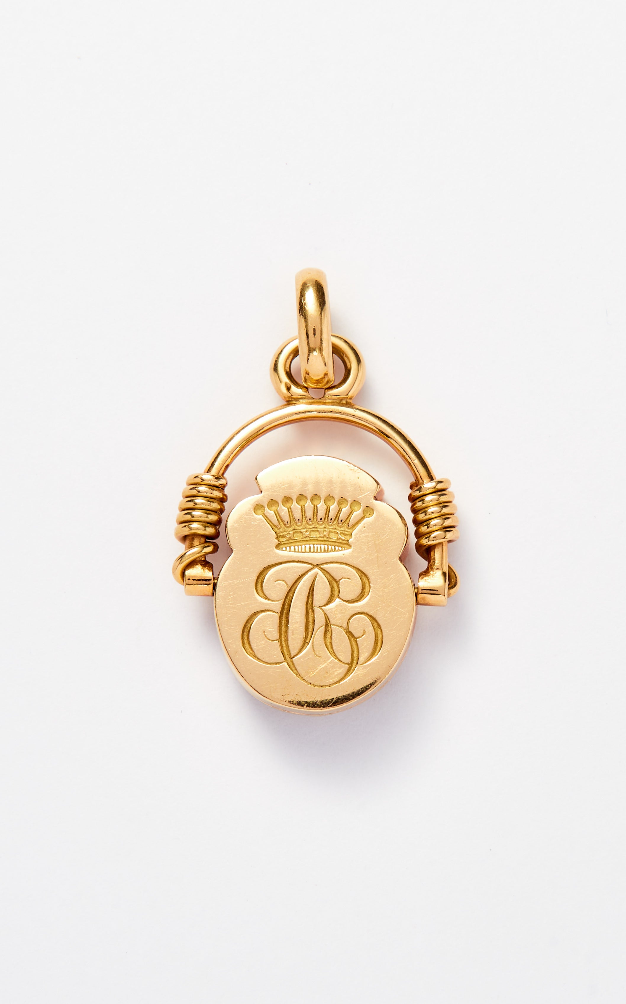 Robert Clerc 18ct gold & diamond Swivel pendant