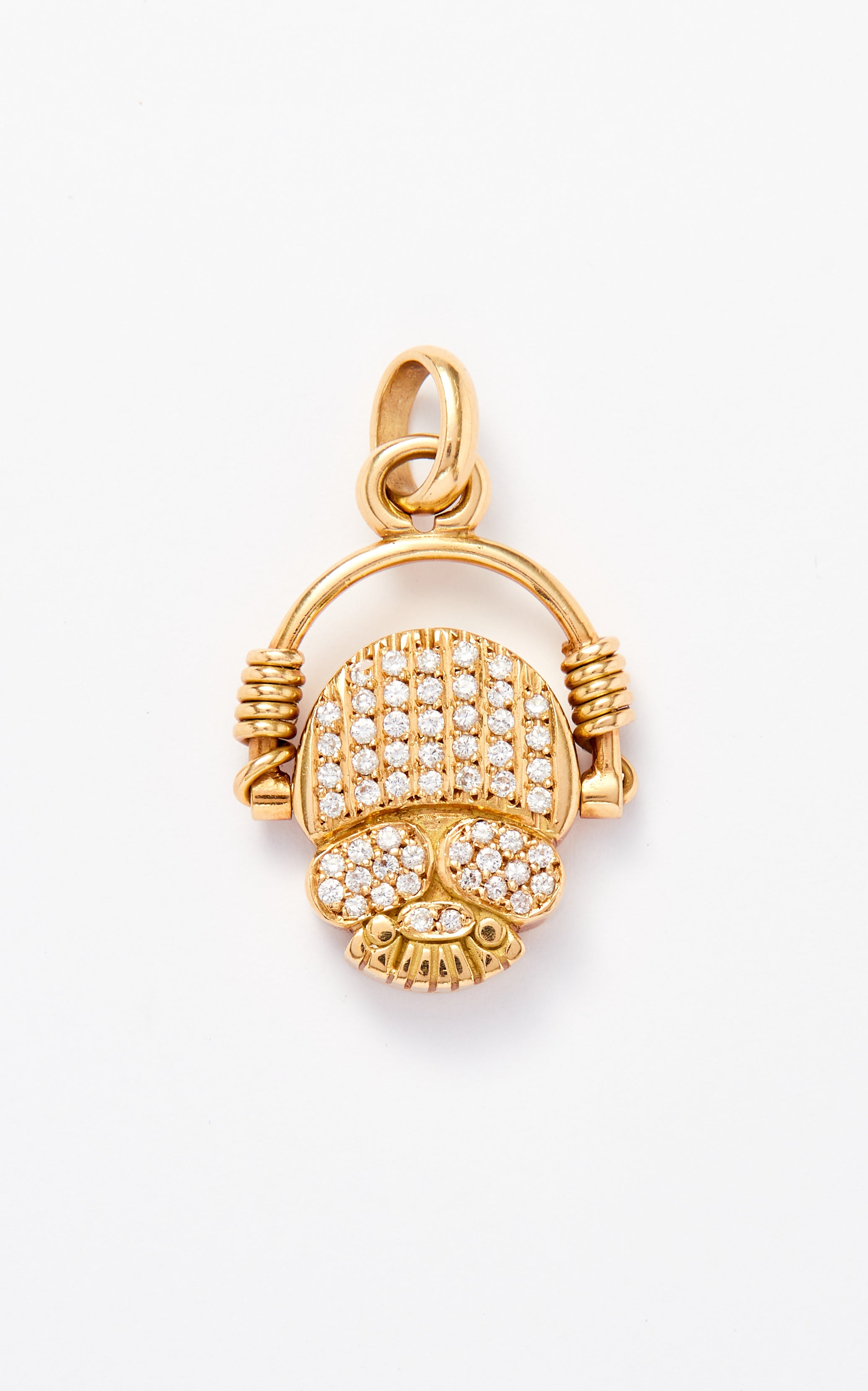 Robert Clerc 18ct gold & diamond Swivel pendant