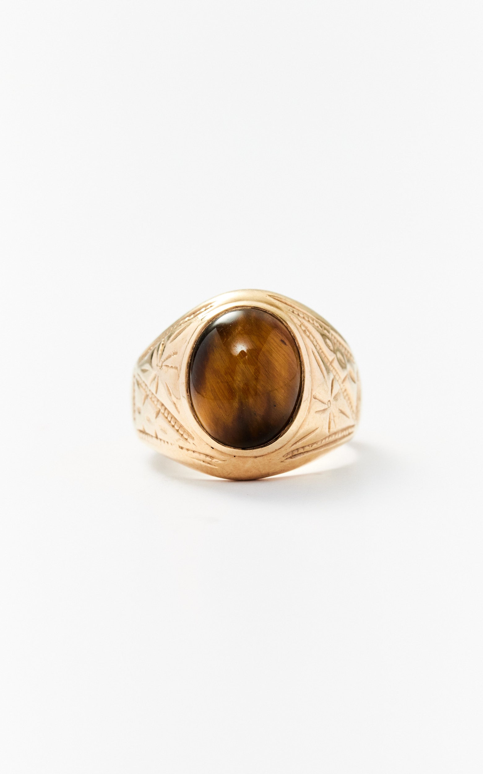 Vintage 9ct Tiger's Eye Ring