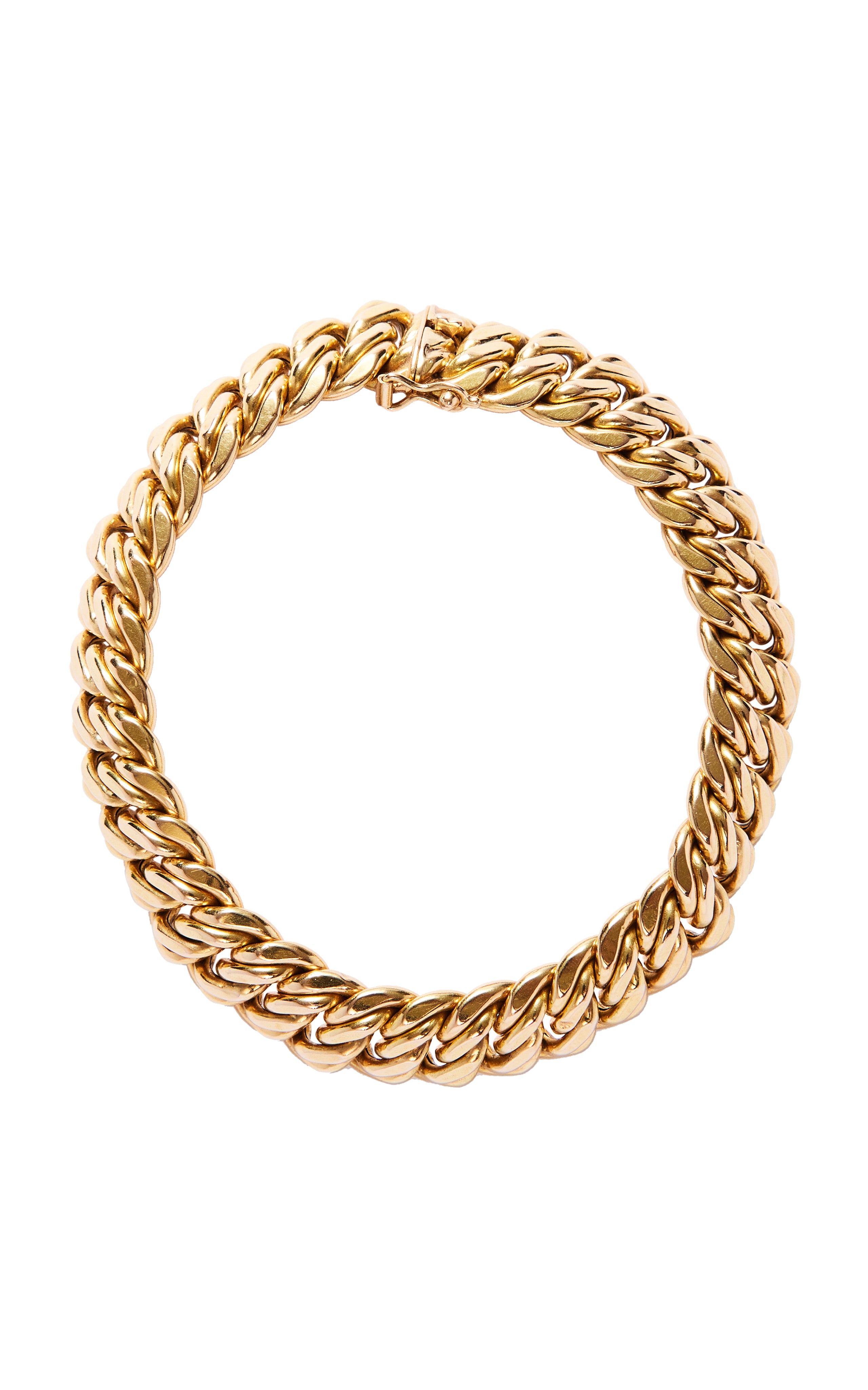 Vintage 18ct Gold Double Curb Bracelet